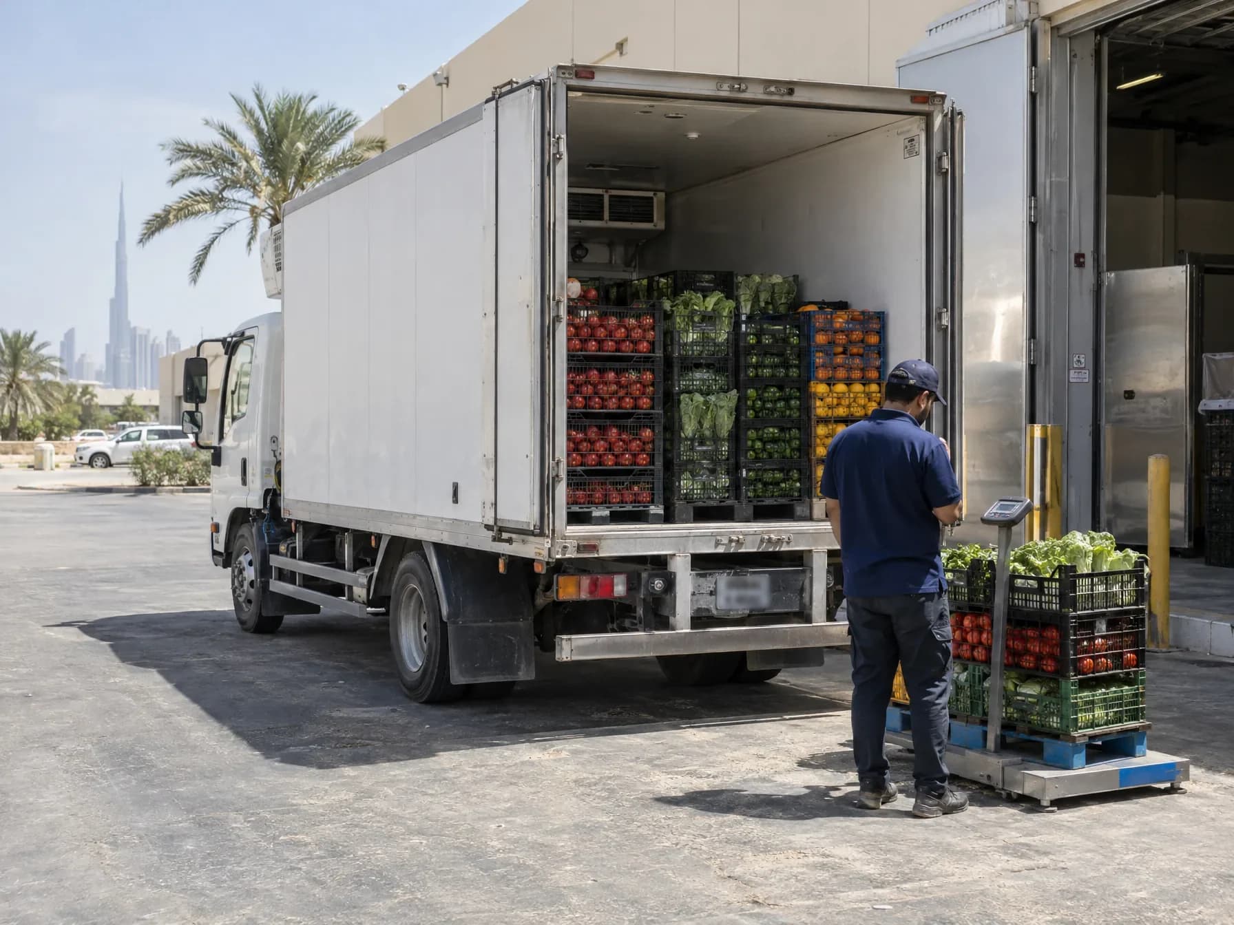 Koelwagen van Food Era bij levering